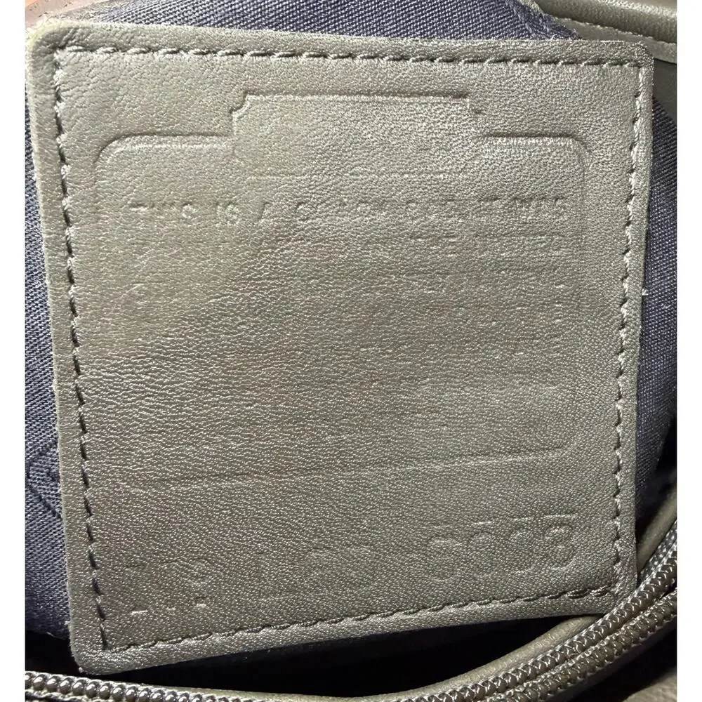 Vintage Coach 6003 Dark Grey Chelsea Hobo Bag
